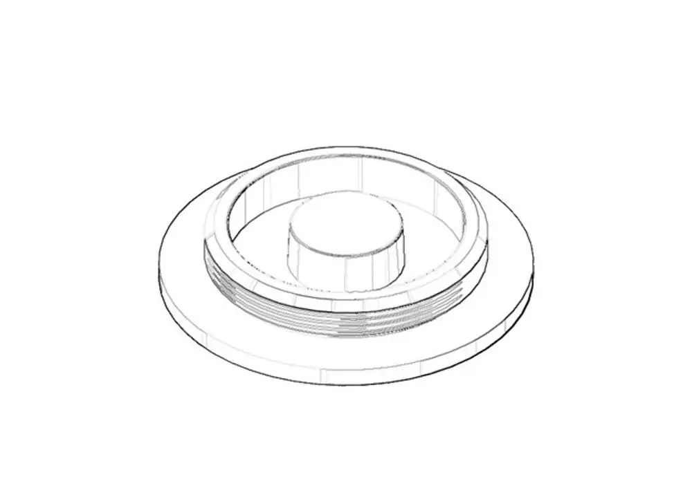 DORNBRACHT Abdeckung ERSATZTEILE 092102004 D. 39,5 x 7 mm chr gebürstet, 092102004-93 Galeriebild 1